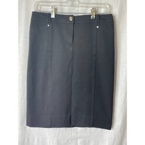 WHBM White House Black Market Black Pencil Skirt Size 2  *